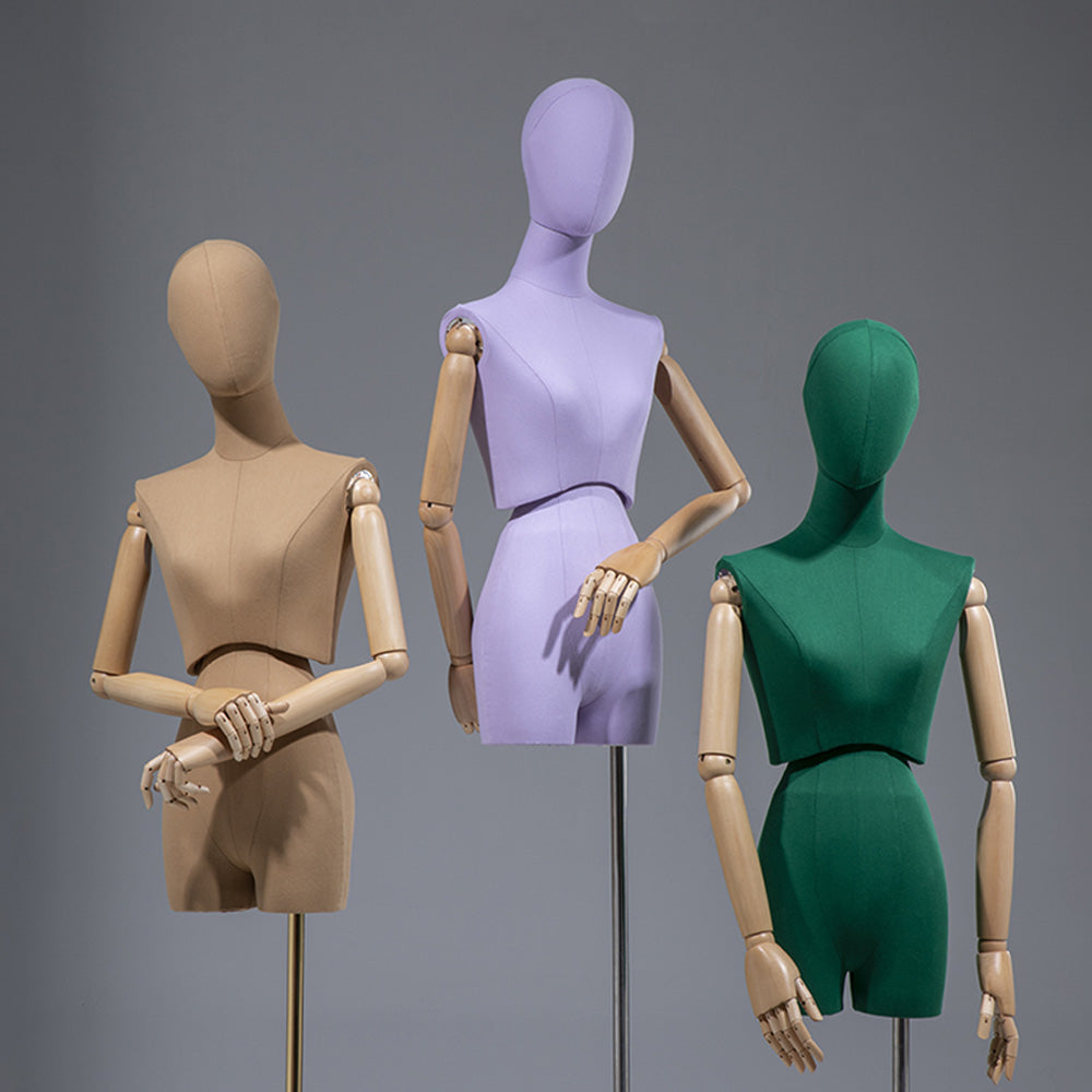 Jelimate Clothing Store Female Dress Form Torso Model Women Mannequin