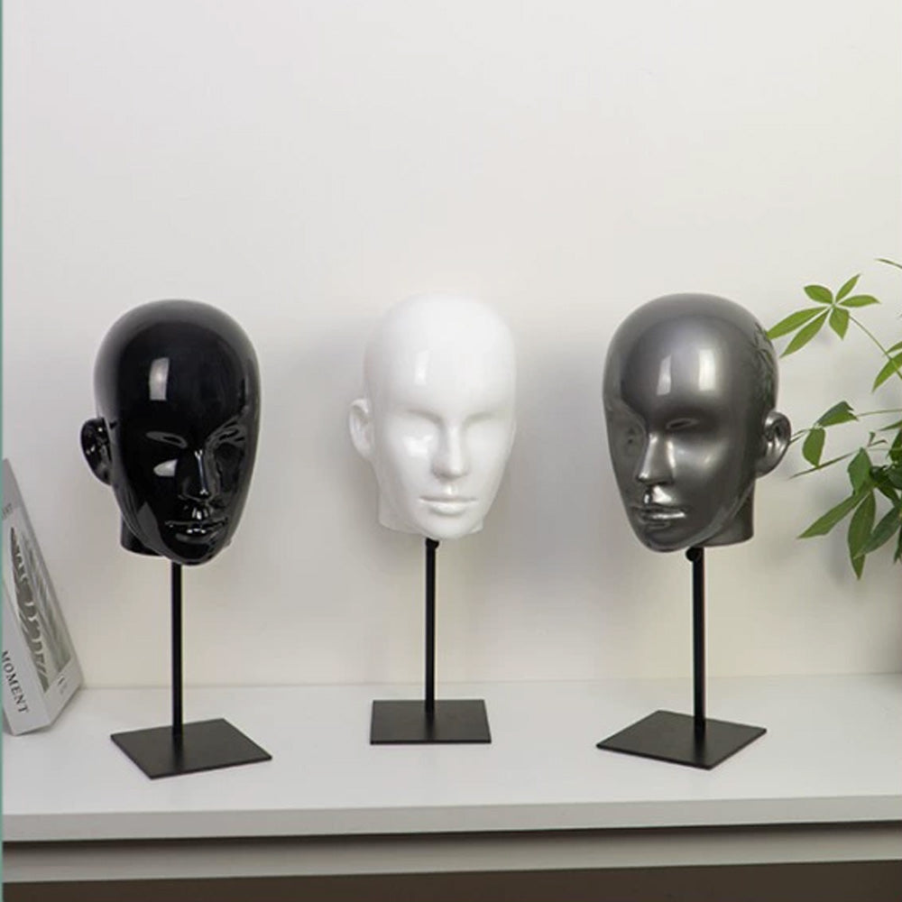 Jelimate Colorful Male Mannequin Head Form,Female Mannequin Head