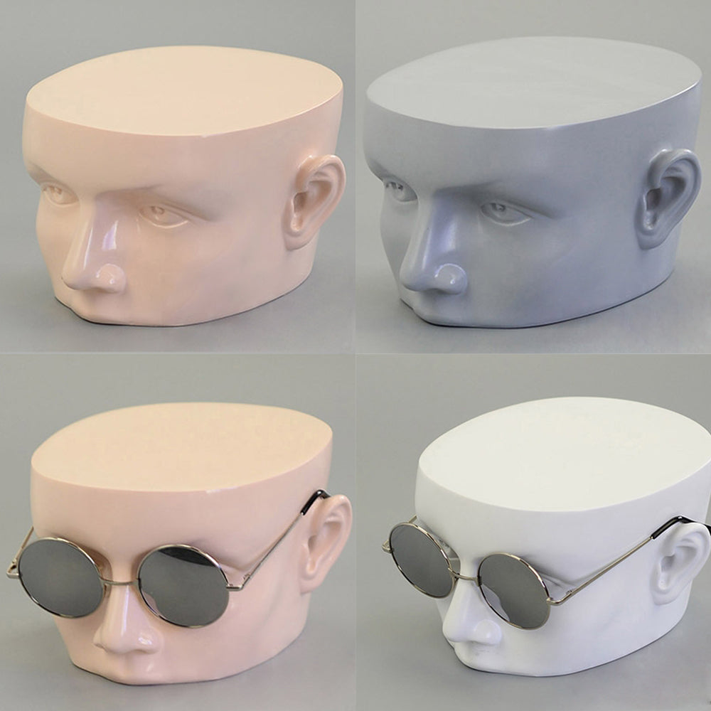Mannequin Head Male Face Model Display Stand For Wigs Hat Glasses Mask  Black NEW