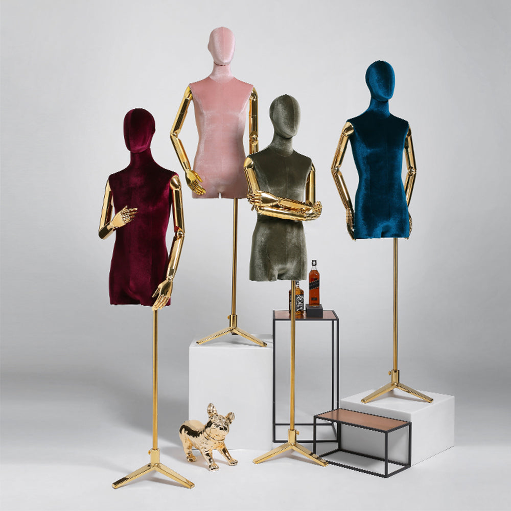 Jelimate Luxury Window Dress Form Male Mannequin Torso Stand,Half Body –  JELIMATE