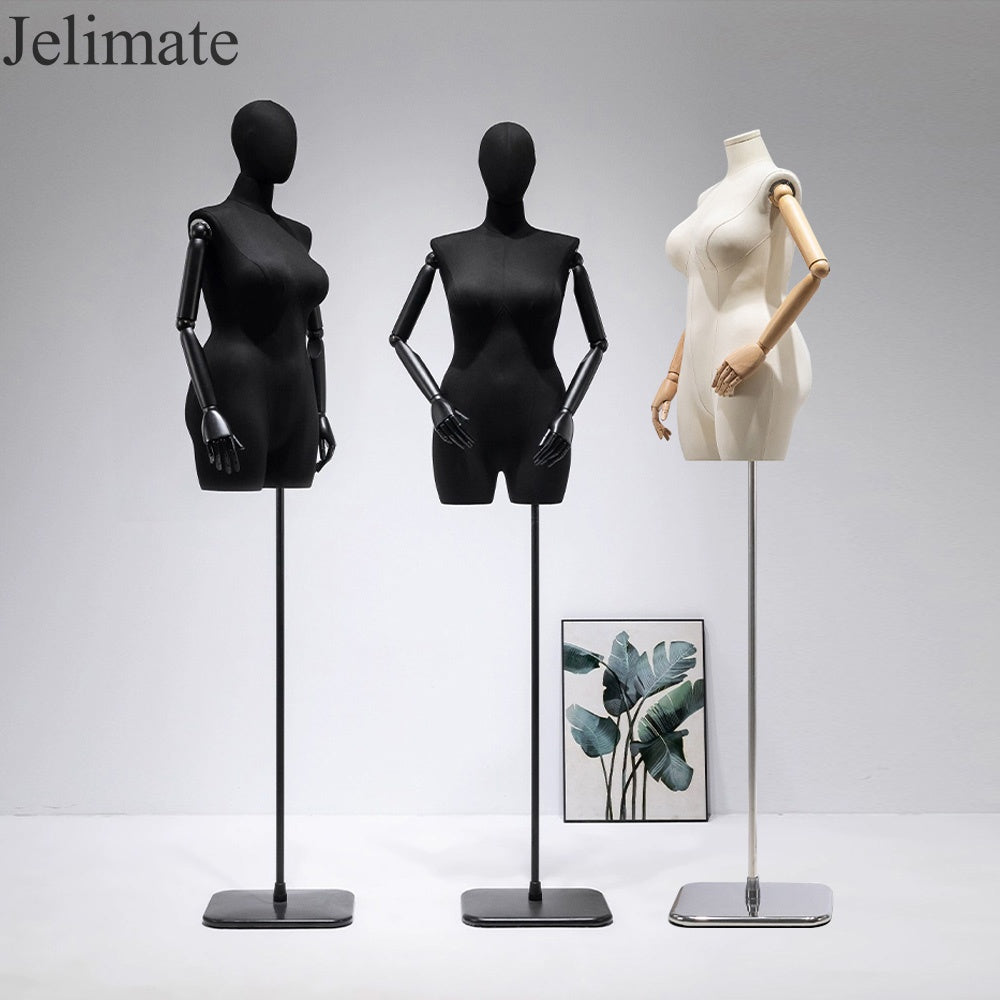 Discover the Impact of Jelimate Half Body Fabric Wrapped Plus Size Mannequin In Fashion Boutiques