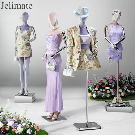 How to Bring Astonishing Changes to Clothing Chain Stores with Jelimate Dazzling Luxurious Colored Velvet Display Mannequin?