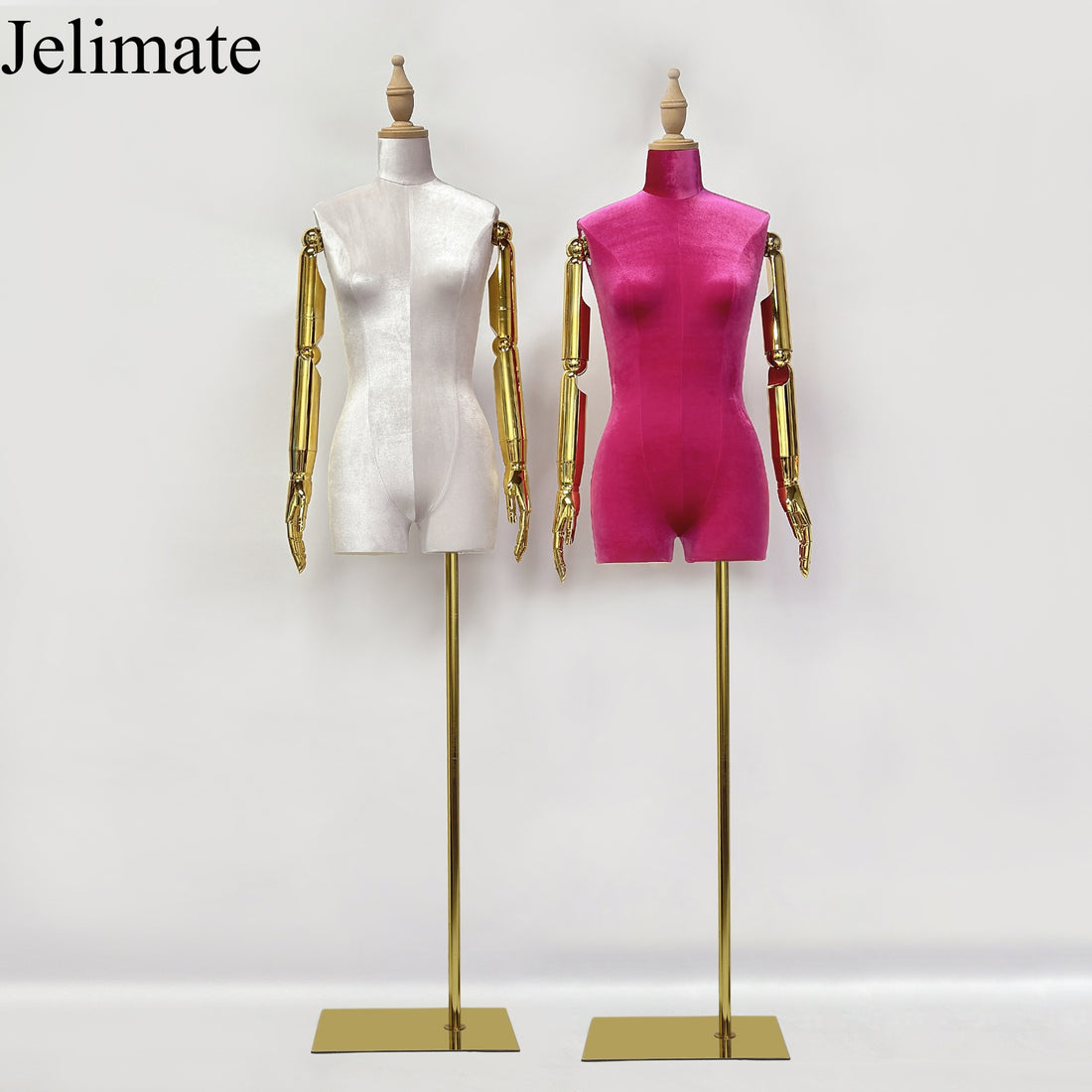 How To Creating Eye-Catching Window Display with Jelimate Half Body Headless Female Velvet Mannequin Torso Make Different Poses In Clothing Boutique Stores?