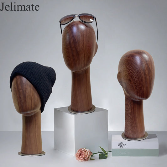 Why Jelimate Water Transfer Wooden Grain Mannequin Head are the Trendiest Way to Display Hat And Sunglasses In Clothing Boutique Stores?