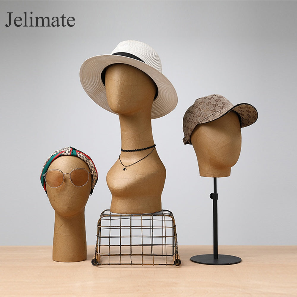 Discover the Important Role of Kraft Paper Mannequin Head in Hat Shops and Fashion Accessories Stores