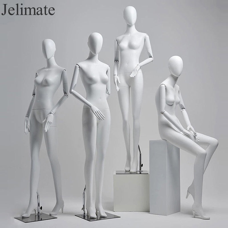 Exploring the Important Role of Jelimate Clothing Store Female Full Body Mannequin With High Heel,Sitting Standing Posing Women Window Display Mannequin in Boutique Clothing Stores