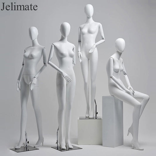 Exploring the Important Role of Jelimate Clothing Store Female Full Body Mannequin With High Heel,Sitting Standing Posing Women Window Display Mannequin in Boutique Clothing Stores