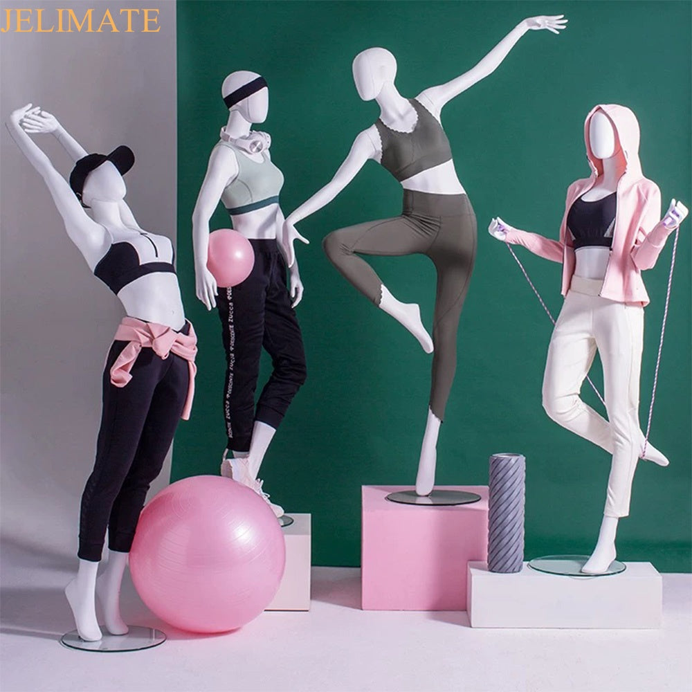 Elevate Your Clothing Store Space with Jelimate High End Full Body Female Yoga Sport Mannequins