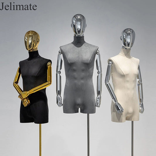 Why Using Jelimate Half Body Male Velvet Mannequin Torso Is The Best Way to Display Your Clothing In Clothing Boutique Stores?
