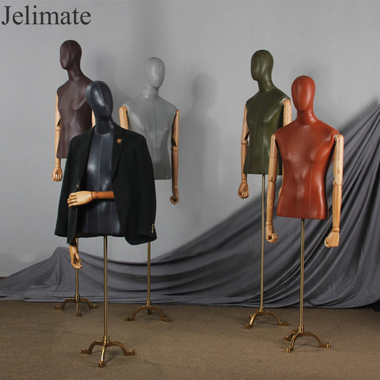 The Ultimate Guide to Using Jelimate Male Half Body Colorful Leather Mannequin Torso for Clothing Store Display