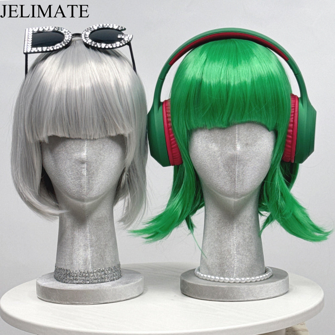 Add Elegance to Your Storefront: How To Use Jelimate Gray Velvet Mannequin Head To Enhance Fashion Boutique Store Displays and Window Displays?