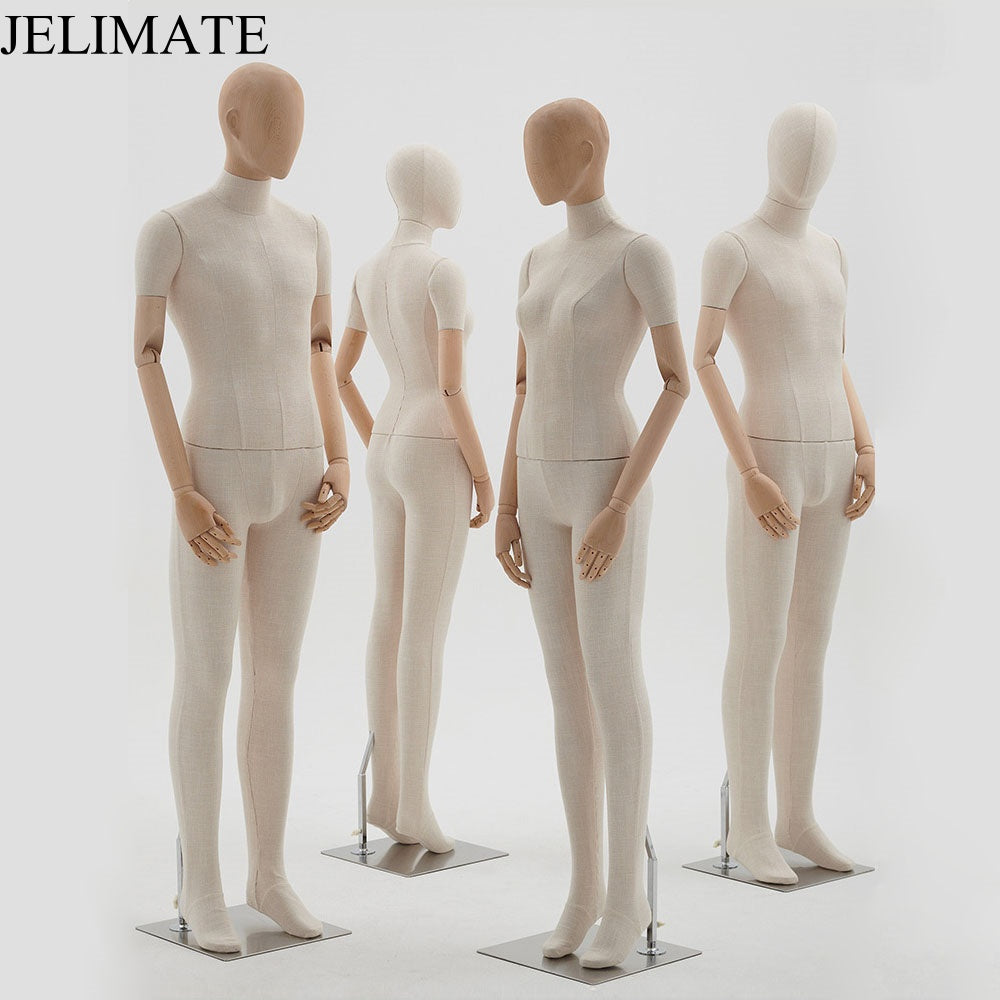 From Window Displays to In-Store Styling: Why JELIMATE Bamboo Linen Fabric Female Male Full Body Mannequins Are Ideal for Fashion Boutique Store ?