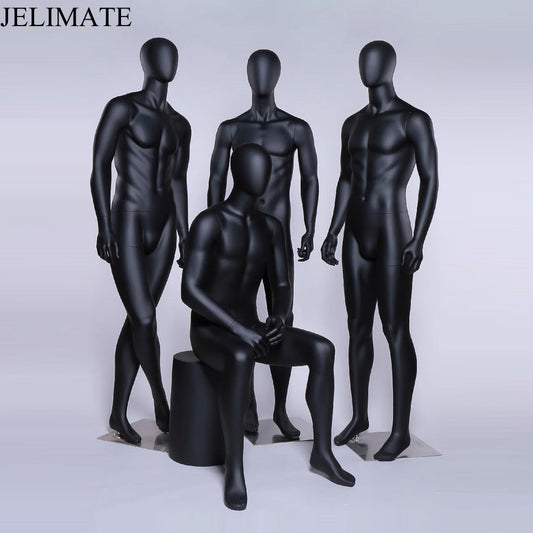 Exploring the Features of Jelimate High Quality Matte White Or Matte Black Male Full Body Mannequins : A Stylish and Versatile Clothing Boutique Store Display Solution