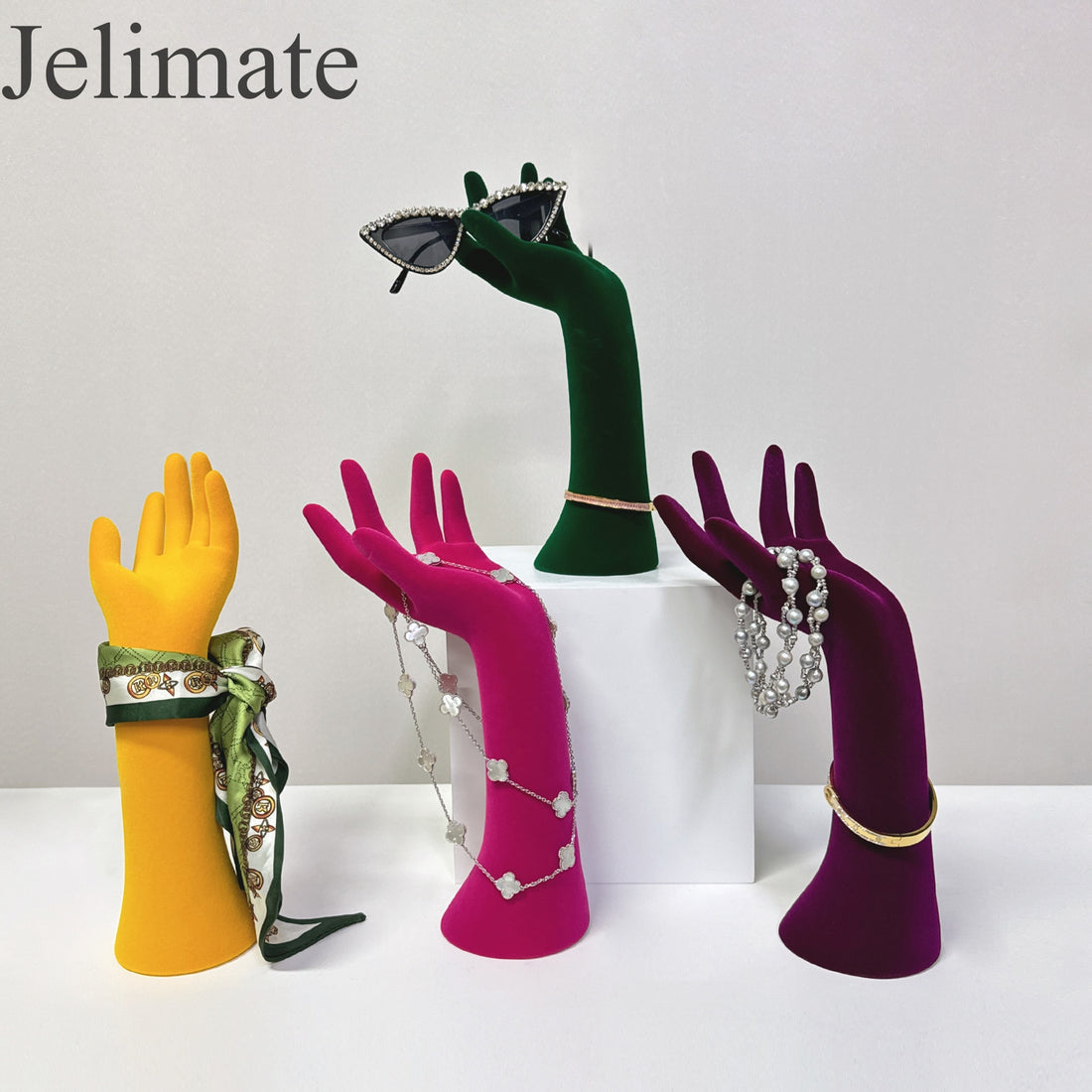 Transform Your Jewelry Store Display with Jelimate Luxurious Velvet Mannequin Hand