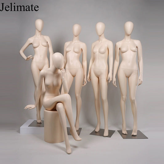 How To Maximize Your Fashion Boutique Store with Jelimate Sitting Standing Pose Skin Color Female Full Body Mannequin ?