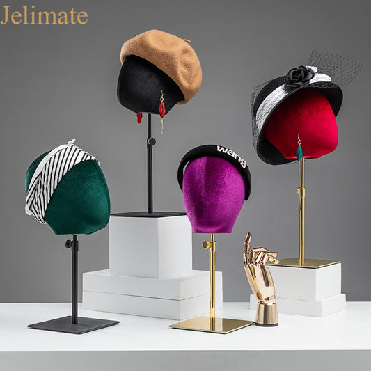 Discover the Surprising Impact of Using Jelimate Colored Velvet Mannequin Head to Showcase Hats in Your Hat Boutique!