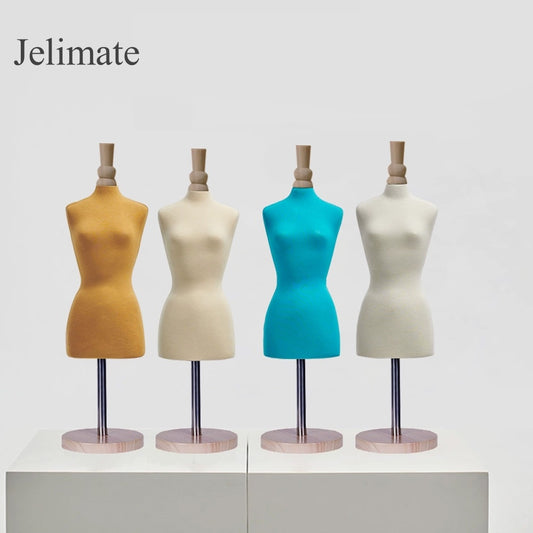 Jelimate Female Half Scale Dress Form for Sewing,1/2 Scale Tailor Dress Form Dressmaker Dummy,Colorful Fully Pinnable Mannequin Torso Display Half Size Dress Form Tailoring Dress Form Mannequin