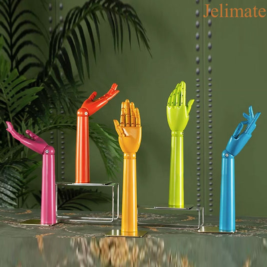 Why Jelimate Colorful Wooden Mannequin Hands are the Perfect Jewelry Display Props In Jewelry Store?