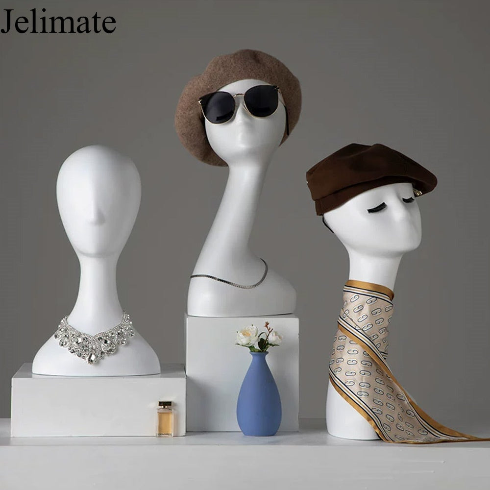 Why Jelimate Long Neck White Mannequin Head is the Top Choice for Ultimate Visual Impact in Boutique Stores?