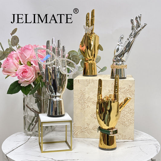 From Jewelry to Home Decor: How To Use Jelimate Electroplated Silver Gold Mannequin Hands To Redefine Luxury Display Trends