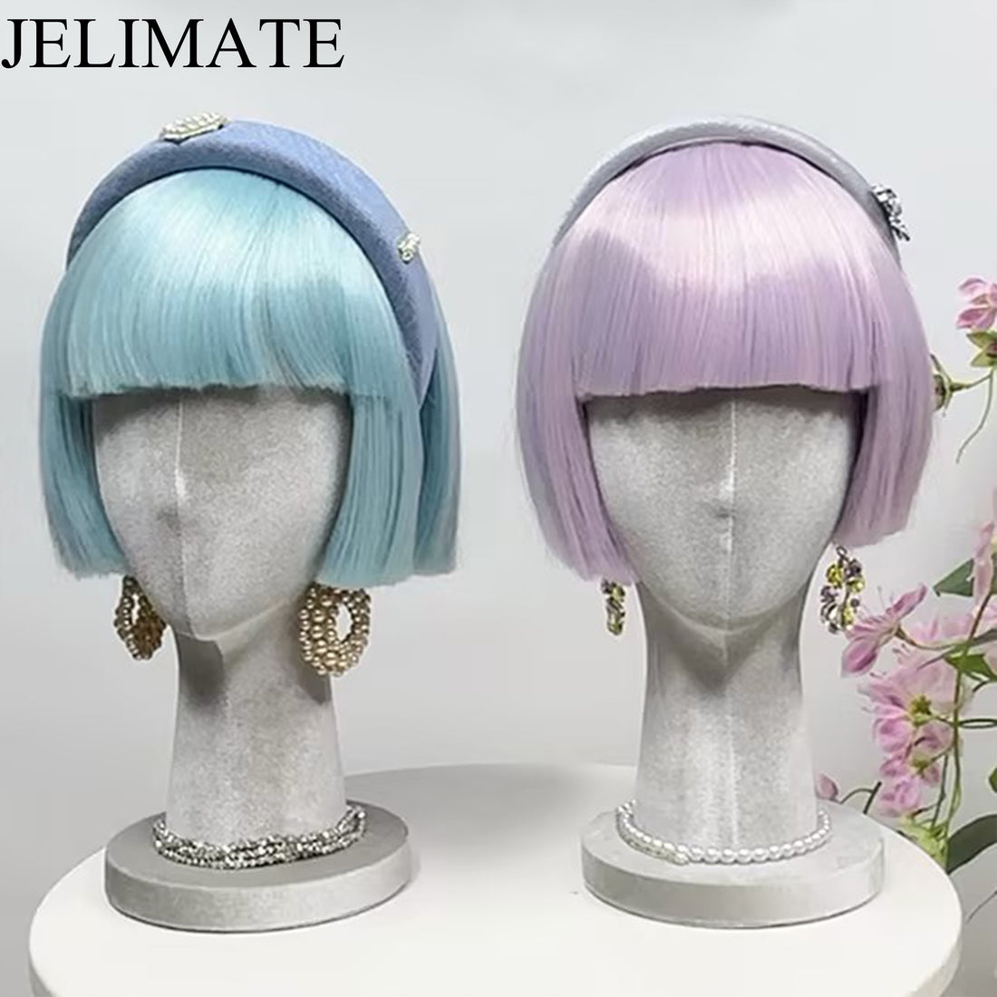 Elevate Your Displays with Jelimate Gray Velvet Mannequin Head: A Must-Have for Fashion Boutique Stores and Jewelry Stores