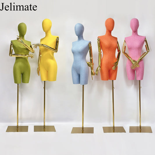 Glam Up Your Display: How To Use The Trendiest Jelimate Female Colorful Linen Mannequin Dress Form Torso Bring Amazing Clothing Display In Fashion Boutique Stores?