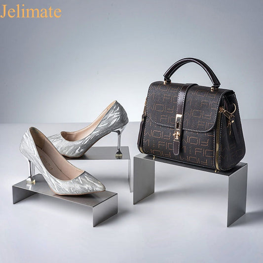 Elevate Your Boutique Store Style: How To Use Jelimate Metal Shoe Bag Display Stand Add Luxury Feeling to Bags and Shoes Display?