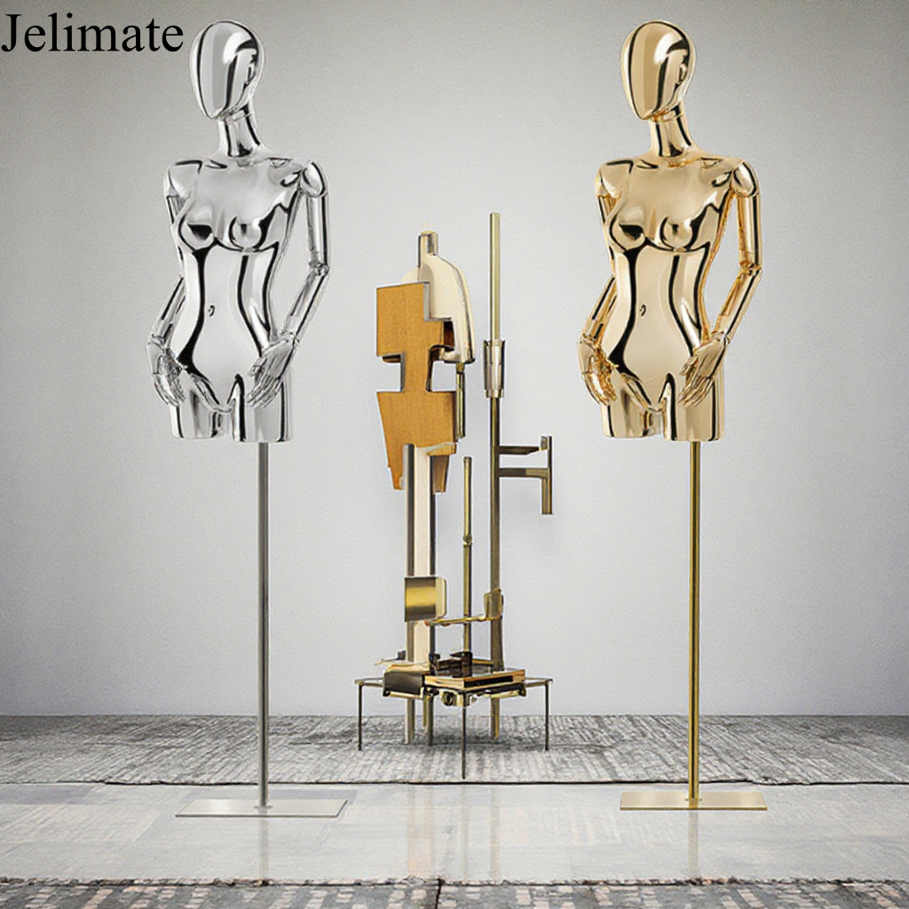 Add Luxury to Your Storefront: How To Use Jelimate Electroplated Female Half Body Mannequin To Elevate Your Clothing Store Display Level?