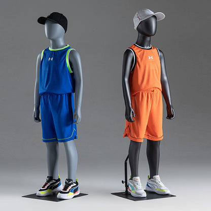 Jelimate Luxury Girl Boy Teenage Sport Mannequin Full Body,Running Posing Athletic Dummy Dress Form,Kid Clothing Display Model Props Baby Mannequin