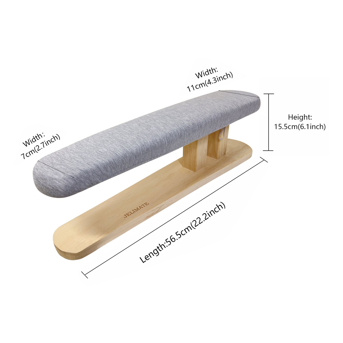 Jelimate Multi-functional Thickened Padded Wooden Ironing Stool Special Clothes Tailor Ironing Board Miniature Sleeve Board Household Pressing Board