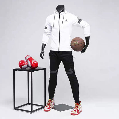 Jelimate Full Body Muscle Male Headless Basketball Posing Mannequin,Bodybuilder Fitness Sport Mannequin Sportswear Store Display Mannequin,Men Athletic Clothing Dress Form Model