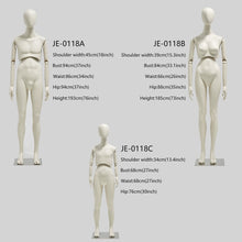 Load image into Gallery viewer, Jelimate Clothing Store Male Kid Female Mannequin Full Body,Window Display Twist Waist Family Dummy,Fiberglass Mannequin Torso Clothing Dress Form
