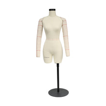 Load image into Gallery viewer, JMSIZE4 Half Scale Female Dress Form For Pattern Making,1/2 Scale Miniature Sewing Mannequin for Women,Mini Tailor Mannequin for Fashion Designer Fashion School Draping Mannequin
