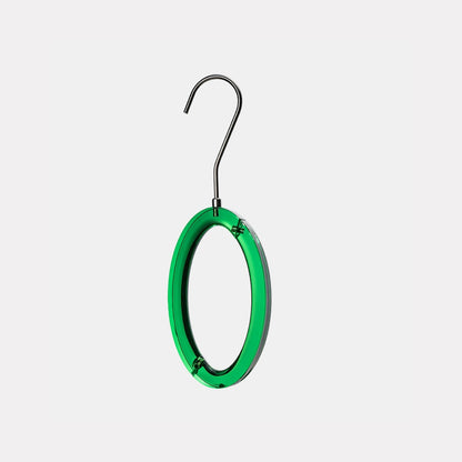 Jelimate Women Clothing Store Green Acrylic Hangers Household Transparent Clothing Hanger Non-Slip Clear Crystal Hanger Scarf Ring Hanger Clothes Pant Hanger