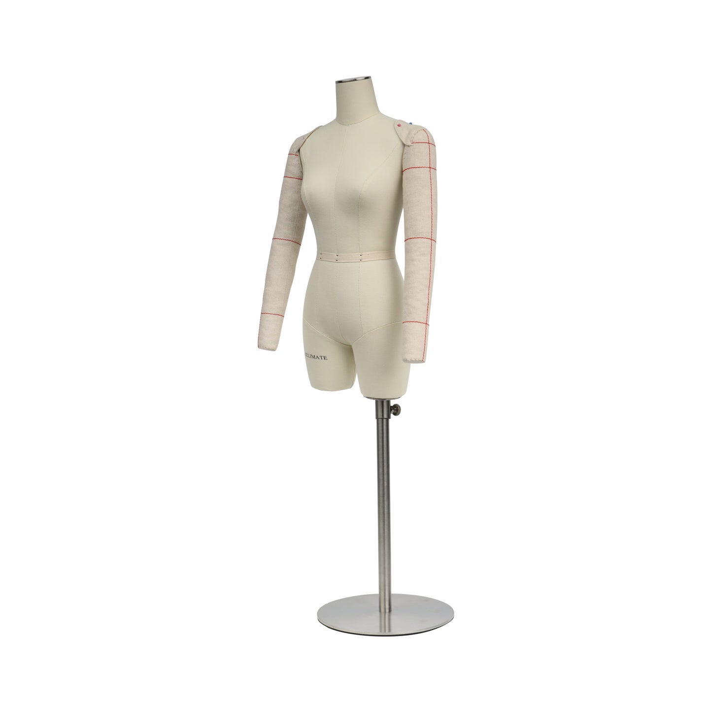 JMSIZE4 Forma di abito femminile a mezza scala per modellistica, manichino da cucito in miniatura in scala 1/2 per donna, mini manichino da sarto per stilista manichino drappeggiato per scuola di moda