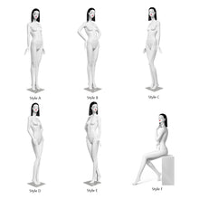 Load image into Gallery viewer, Jelimate Adult Female White Mannequin Full Body,Window Display Clothing Dress Form Torso Model,Wig Head Mannequin Female Body Display Dummy
