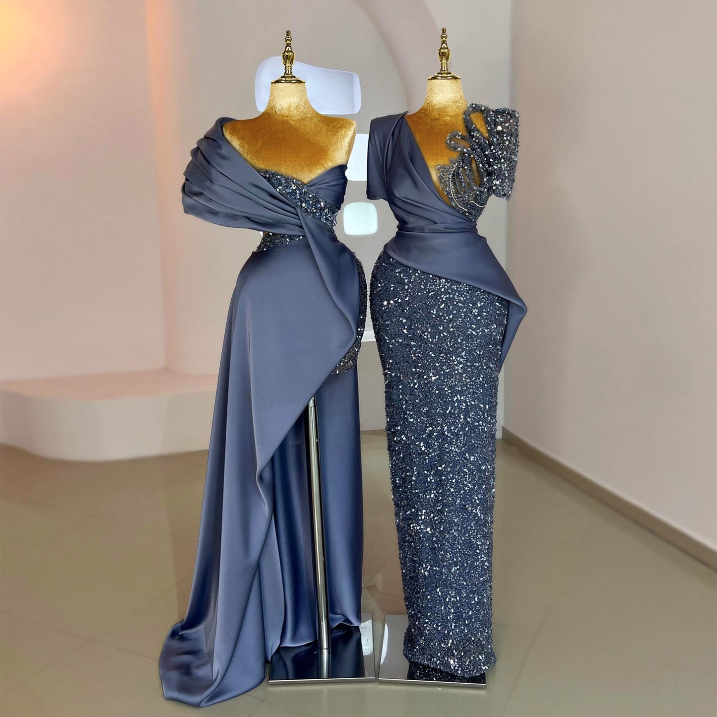 Maniquí de cuerpo entero de terciopelo dorado para mujer de Jelimate, maniquí de boda ajustable con forma de vestido de mujer, modelo de talla grande con cintura delgada y caderas grandes