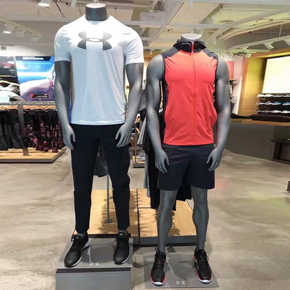 Jelimate Luxury Window Adult Male Mannequin Full Body,Muscle Sport Mannequin Torso With/Without Head,Clothing Dress Form Athletic Mannequin Fitness Model