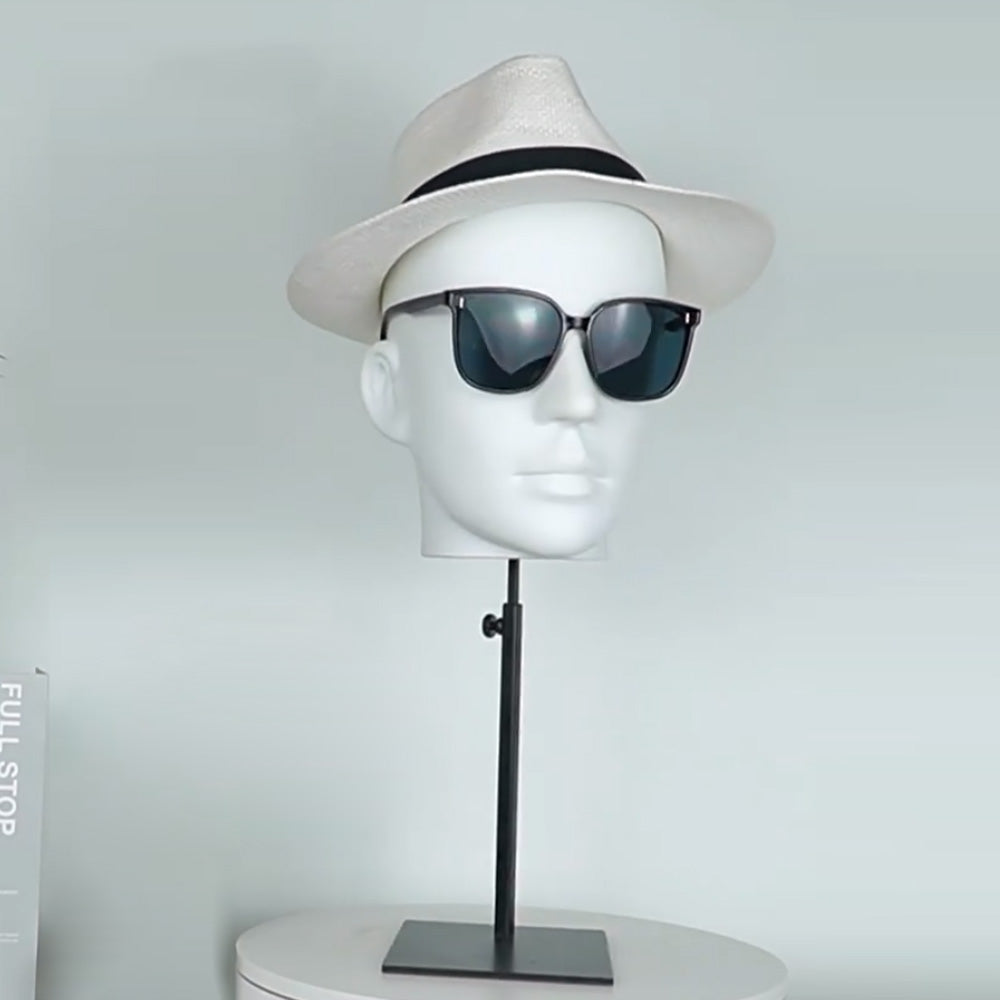 Jelimate Colorful Male Mannequin Head Form,Female Mannequin Head Dress Form,Wig Head Manikin Sunglasses Hat Display Head
