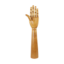 Load image into Gallery viewer, Jelimate Movable Wooden Hand Mannequin,High Quality Wood Mannequin Hand Display,Flexible Fingers Jewelry Display Props
