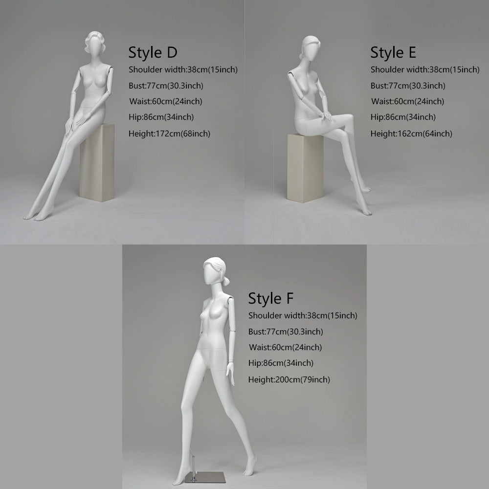 Jelimate Clothing Store Female Full Body Mannequin With Wig,High End Women Store Wedding Dress Form Dummy,Female Dress Form Clothing Display Model Props