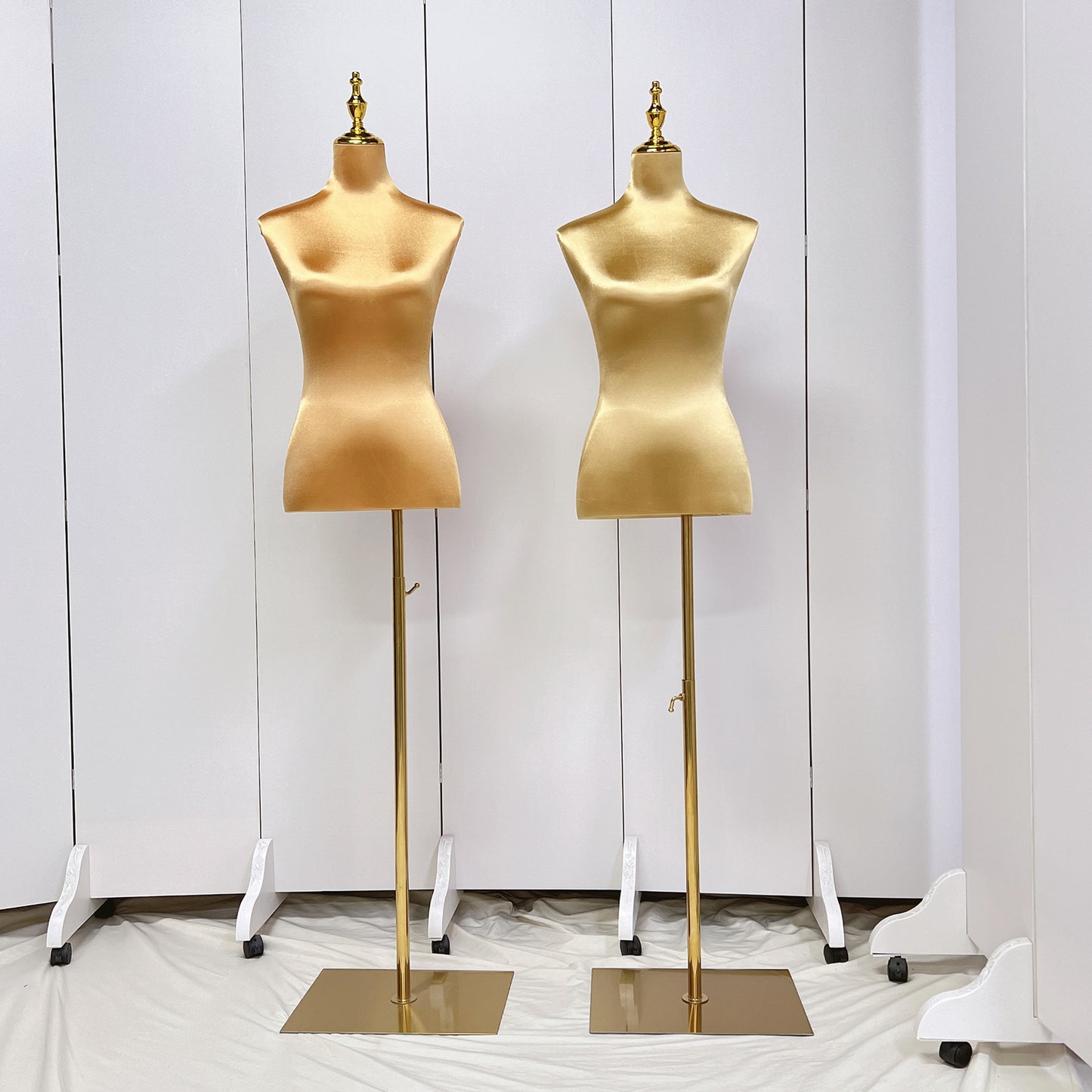 Jelimate Cheap Colorful Headless Satin Mannequin Upper Body,Clothing Mannequin Torso Female Dress Form,Fashion Showroom Shop Window Display Model Props