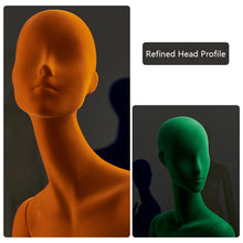 Load image into Gallery viewer, Jelimate Luxury Clothing Store Adult Female Mannequin Full Body,Window Display Colorful Velvet Mannequin Torso Display,Clothing Dress Form Manikin Head Display Dummy
