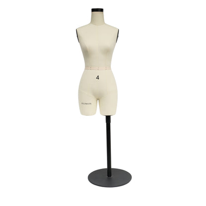 JMSIZE4 Half Scale Female Dress Form For Pattern Making,1/2 Scale Miniature Sewing Mannequin for Women,Mini Tailor Mannequin for Fashion Designer Fashion School Draping Mannequin