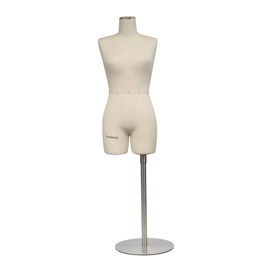 JMSIZE12 Forma di abito femminile in mezza scala per modellistica, manichino da cucito in miniatura in scala 1/2 per donna, mini manichino da sarto per stilista manichino drappeggiato per scuola di moda