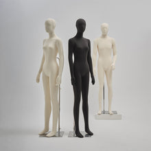 Load image into Gallery viewer, Jelimate Female Male Full Body Sitting Standing Flexible Mannequin,Black Beige Fully Pinnable Soft Foam Dress Form,Jewelry Clothing Mannequin Body
