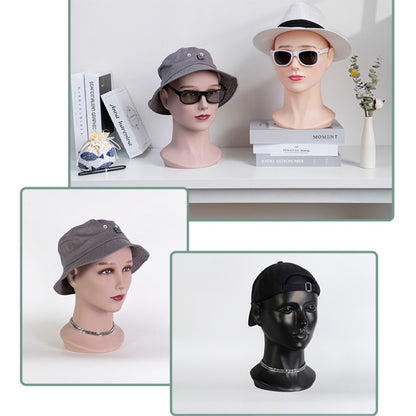 Jelimate Colorful Male Female Mannequin Head Display Dress Form,Wig Hat Headband Sunglasses Jewelry Display Head,Women Men Torso Mannequin Head Stand