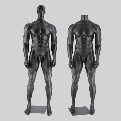 Jelimate Luxury Window Adult Male Mannequin Full Body,Muscle Sport Mannequin Torso With/Without Head,Clothing Dress Form Athletic Mannequin Fitness Model