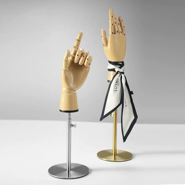 Jelimate Women White Plastic Mannequin Hand Stand Female Decorative Hand Model Jewelry Accessories Display Mannequin Hand for Gloves Jewellery Display Model