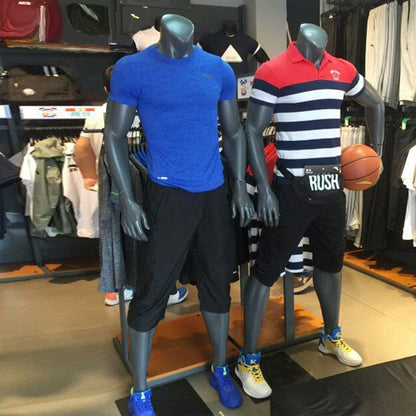 Jelimate Full Body Muscle Male Headless Basketball Posing Mannequin,Bodybuilder Fitness Sport Mannequin Sportswear Store Display Mannequin,Men Athletic Clothing Dress Form Model